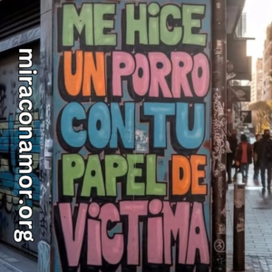 Sticker Mira con Amor Victima