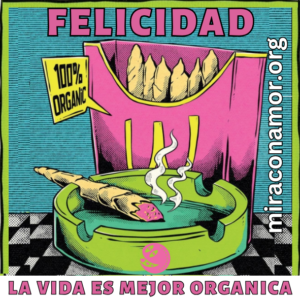 Mira con Amor Sticker Felicidad Organica