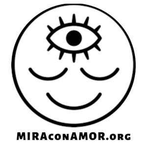 Sticker Mira con Amor Meditación