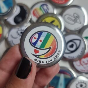 Pin Mira Escucha Habla con Amor