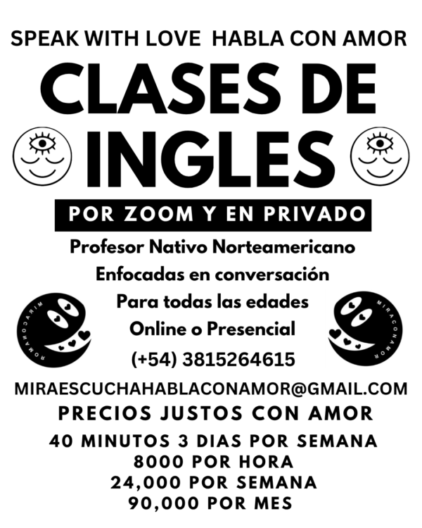 Mira con Amor Clases de Ingles